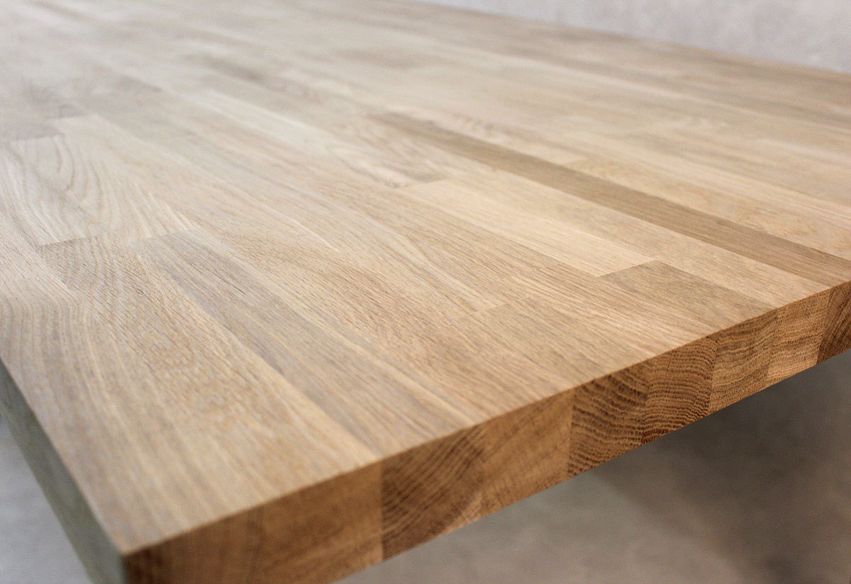 Tischplatte Massivholz Eiche kgz 27/1700/750