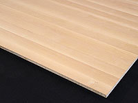 3-Schicht Platte / Drei-Schicht-Platte Erle 20 x diverse Längen x 1250 mm