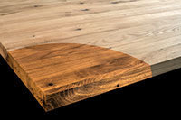 Tischplatte Massivholz Wildeiche / Asteiche DL 40 x diverse Längen x 1000 mm